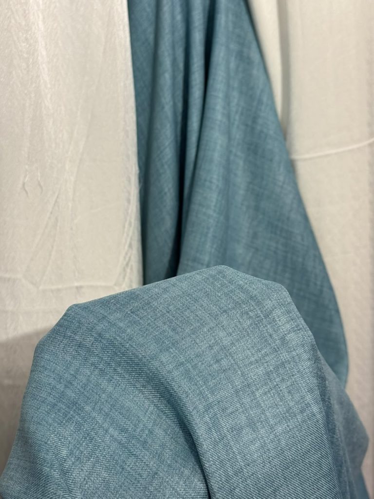 Irish Georgette – Aqua (Per Yard)