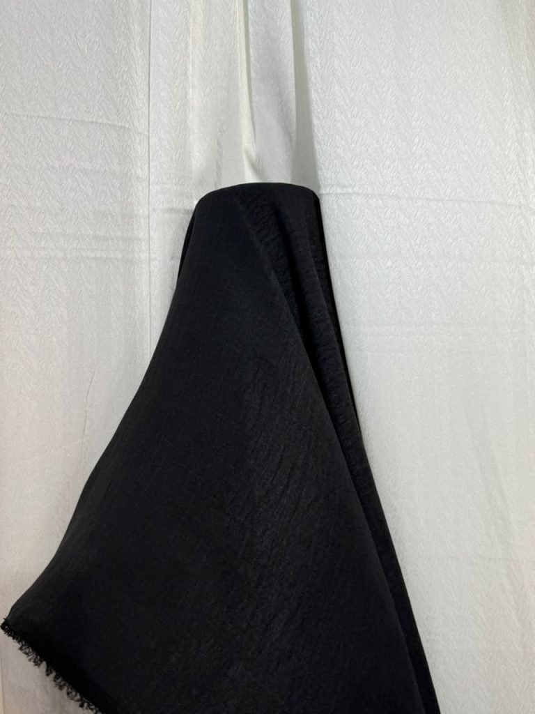 Irish Georgette – Black (Per Yard)